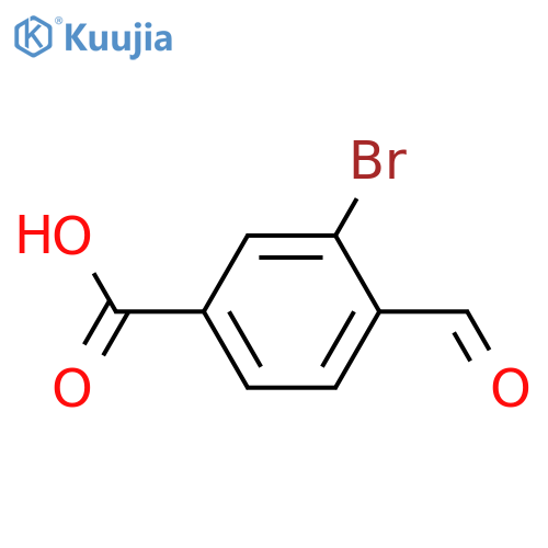 3-Bromo-4-formylbenzoic acid structure