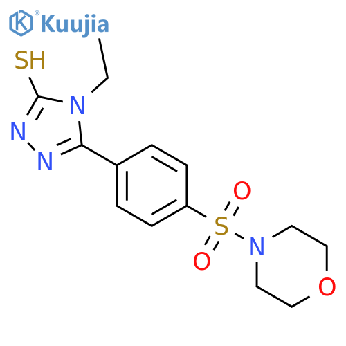 4-Ethyl-5-[4-(morpholine-4-sulfonyl)-phenyl]-4H-[1,2,4]triazole-3-thiol structure
