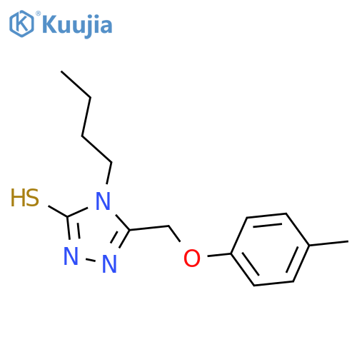4-Butyl-5-p-tolyloxymethyl-4H-[1,2,4]triazole-3-thiol structure