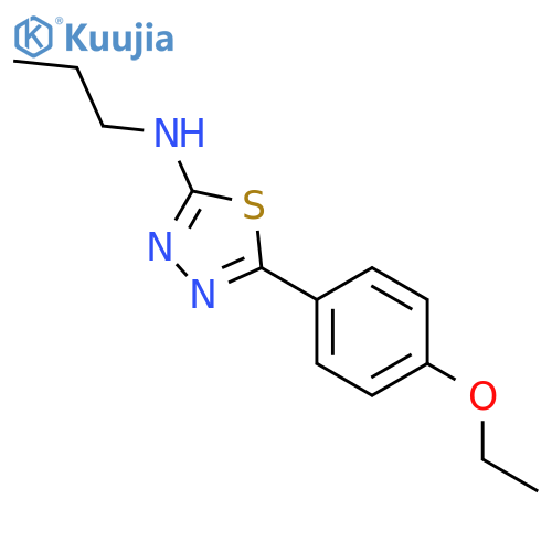 [5-(4-Ethoxy-phenyl)-[1,3,4]thiadiazol-2-yl]-propyl-amine structure