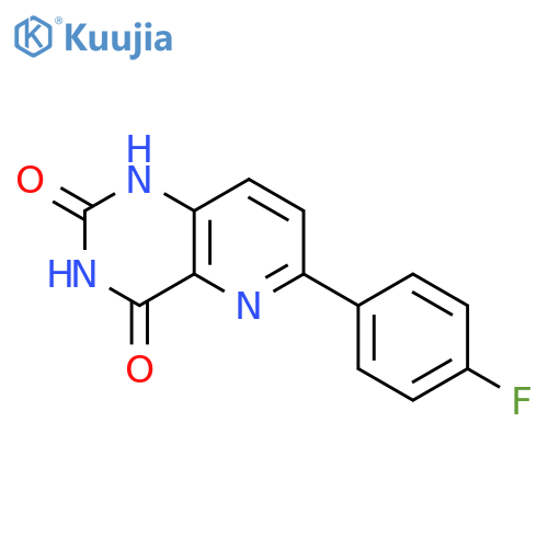 Pyrido[3,2-d]pyrimidine-2,4(1H,3H)-dione, 6-(4-fluorophenyl)- structure