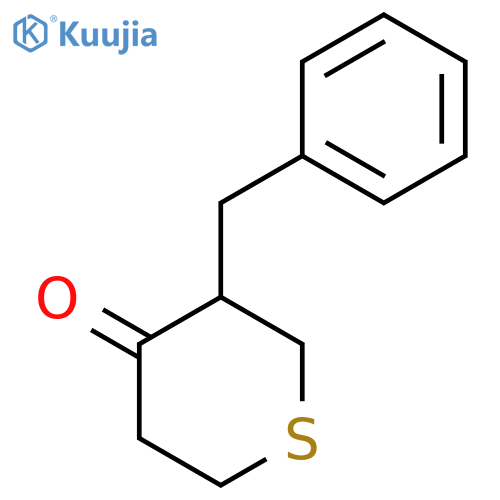 4H-Thiopyran-4-one, tetrahydro-3-(phenylmethyl)- structure