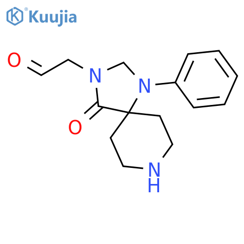 1,3,8-Triazaspiro[4.5]decane-3-acetaldehyde, 4-oxo-1-phenyl- structure