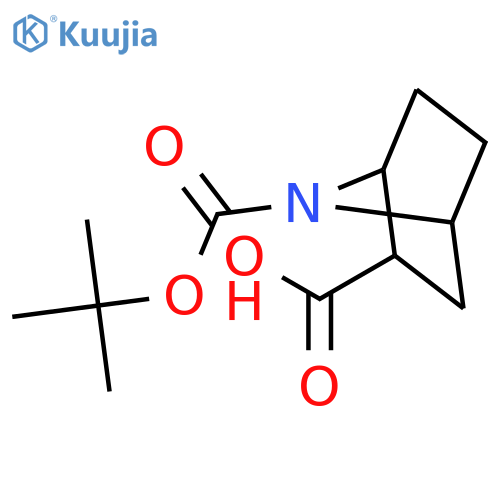 2S-7-Aza-bicyclo2.2.1heptane-2,7-dicarboxylic acid 7-tert-butyl ester structure