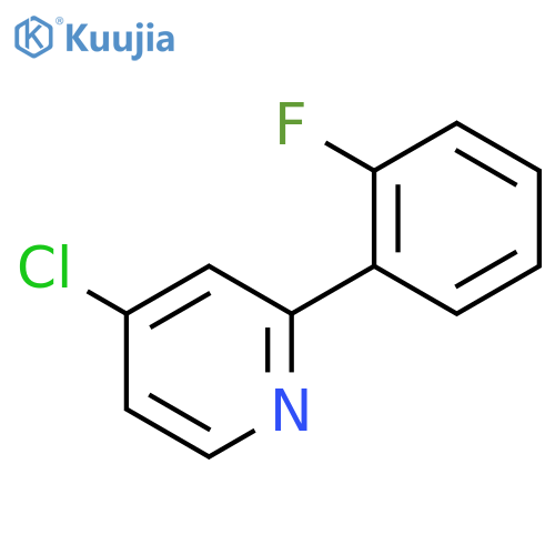 4-Chloro-2-(2-fluorophenyl)pyridine structure