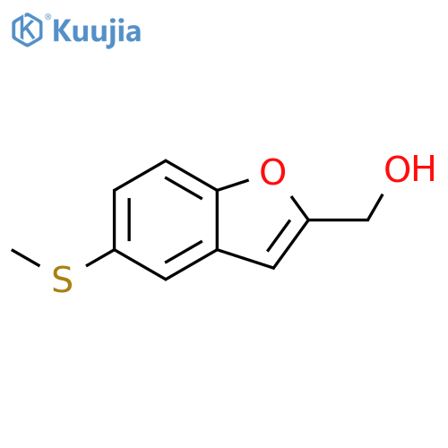 2-Benzofuranmethanol, 5-(methylthio)- structure