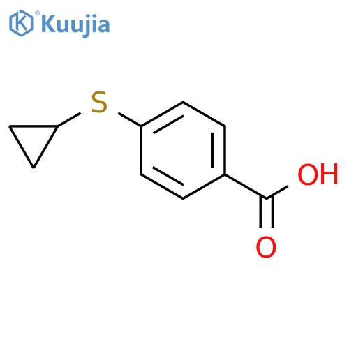 4-Cyclopropylsulfanyl-benzoic Acid structure