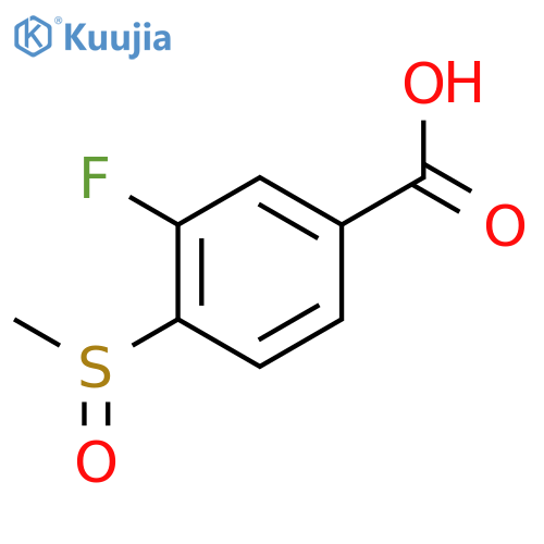 3-Fluoro-4-methylsulfinylbenzoic acid structure