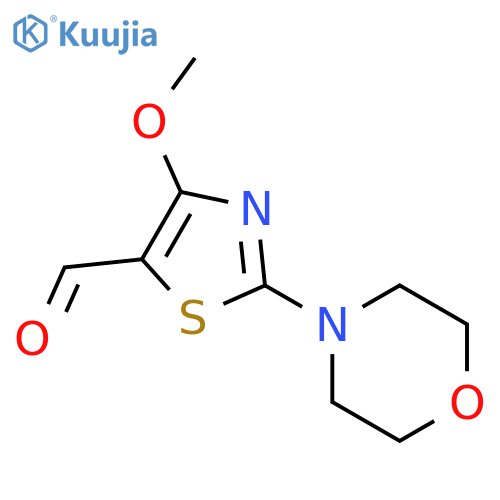 4-Methoxy-2-morpholin-4-yl-thiazole-5-carbaldehyde structure