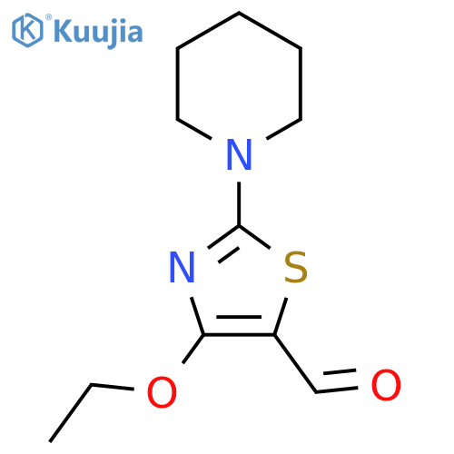 4-Ethoxy-2-piperidin-1-yl-thiazole-5-carbaldehyde structure