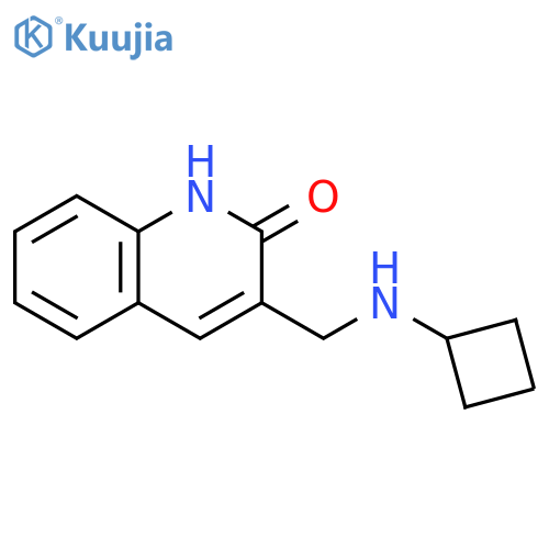 3-[(cyclobutylamino)methyl]quinolin-2-ol structure