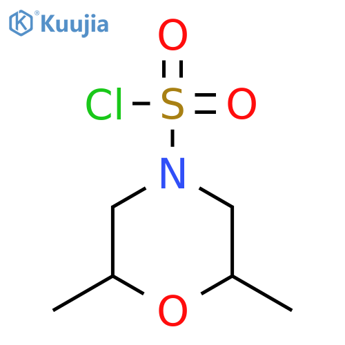 2,6-dimethylmorpholine-4-sulfonyl chloride structure