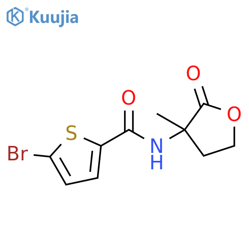 2-Thiophenecarboxamide, 5-bromo-N-(tetrahydro-3-methyl-2-oxo-3-furanyl)- structure