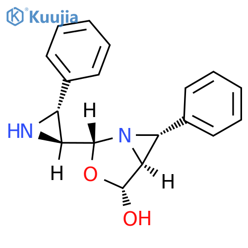 3-Oxa-1-azabicyclo[3.1.0]hexan-4-ol,6-phenyl-2-[(2R,3S)-3-phenyl-2-aziridinyl]-, (2R,4R,5S,6R)-rel- structure