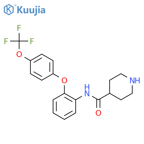 N-(2-(4-(Trifluoromethoxy)phenoxy)phenyl)piperidine-4-carboxamide structure