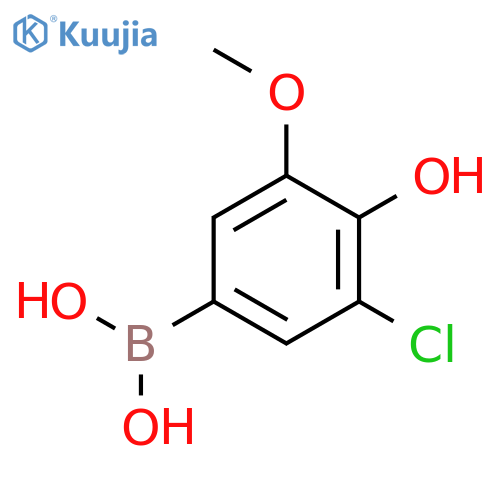 3-Chloro-4-hydroxy-5-methoxyphenylboronic acid structure