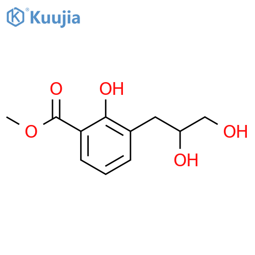 3-(2,3-Dihydroxy-propyl)-2-hydroxy-benzoic acid methyl ester structure