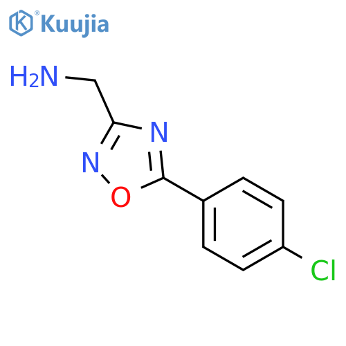 5-(4-chlorophenyl)-1,2,4-oxadiazol-3-ylmethanamine structure