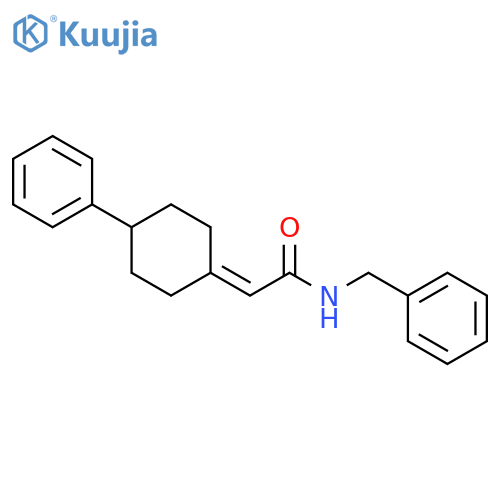Acetamide, 2-(4-phenylcyclohexylidene)-N-(phenylmethyl)- structure