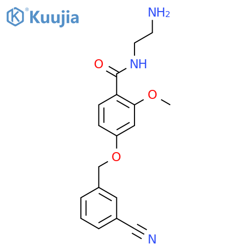 Benzamide, N-(2-aminoethyl)-4-[(3-cyanophenyl)methoxy]-2-methoxy- structure