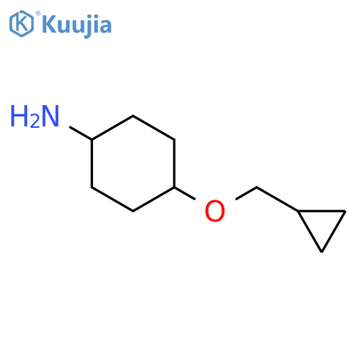 Cyclohexanamine, 4-(cyclopropylmethoxy)-, trans- structure