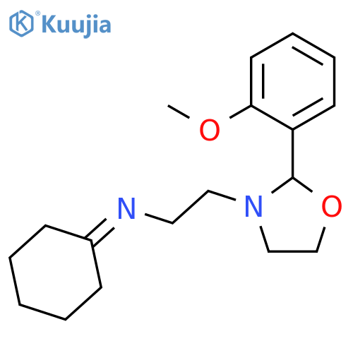3-Oxazolidineethanamine, N-cyclohexylidene-2-(methoxyphenyl)- structure