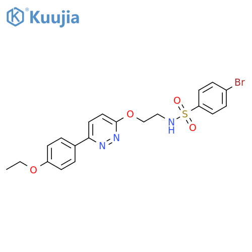4-bromo-N-(2-{6-(4-ethoxyphenyl)pyridazin-3-yloxy}ethyl)benzene-1-sulfonamide structure