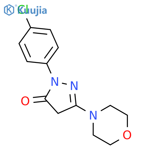 1-(4-Chlorophenyl)-3-morpholino-1H-pyrazol-5(4H)-one structure