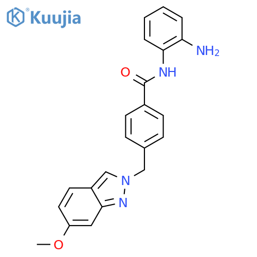 Benzamide, N-(2-aminophenyl)-4-[(6-methoxy-2H-indazol-2-yl)methyl]- structure