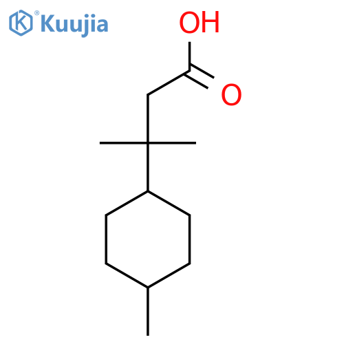 3-Methyl-3-(4-methylcyclohexyl)butanoic acid structure