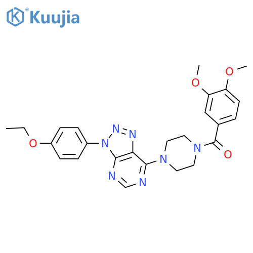 1-(3,4-dimethoxybenzoyl)-4-3-(4-ethoxyphenyl)-3H-1,2,3triazolo4,5-dpyrimidin-7-ylpiperazine structure