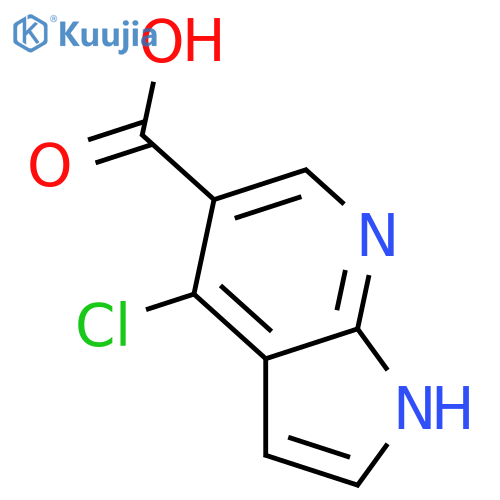 4-Chloro-1H-pyrrolo[2,3-b]pyridine-5-carboxylic acid structure