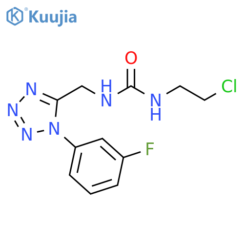 3-(2-chloroethyl)-1-{1-(3-fluorophenyl)-1H-1,2,3,4-tetrazol-5-ylmethyl}urea structure