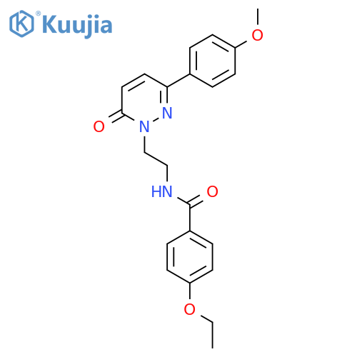 4-ethoxy-N-{2-3-(4-methoxyphenyl)-6-oxo-1,6-dihydropyridazin-1-ylethyl}benzamide structure