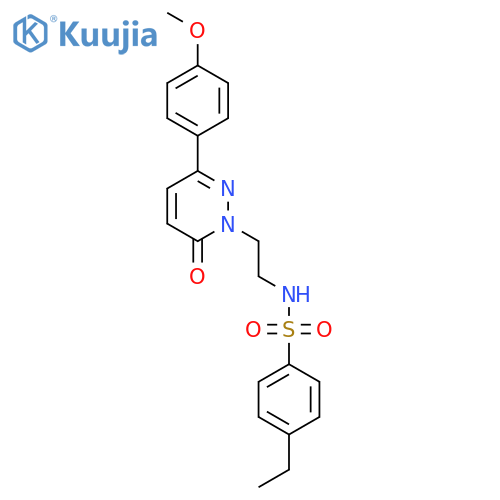 4-ethyl-N-{2-3-(4-methoxyphenyl)-6-oxo-1,6-dihydropyridazin-1-ylethyl}benzene-1-sulfonamide structure