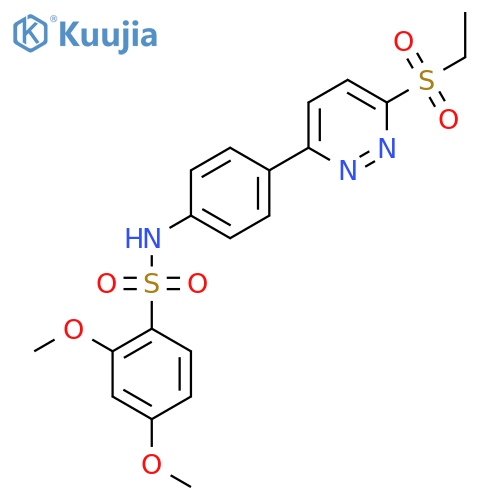 N-{4-6-(ethanesulfonyl)pyridazin-3-ylphenyl}-2,4-dimethoxybenzene-1-sulfonamide structure