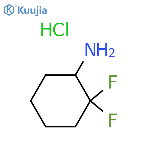 2,2-difluorocyclohexan-1-amine hydrochloride structure