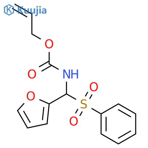 Carbamic acid, N-[2-furanyl(phenylsulfonyl)methyl]-, 2-propen-1-yl ester structure