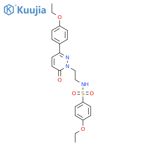 4-ethoxy-N-{2-3-(4-ethoxyphenyl)-6-oxo-1,6-dihydropyridazin-1-ylethyl}benzene-1-sulfonamide structure