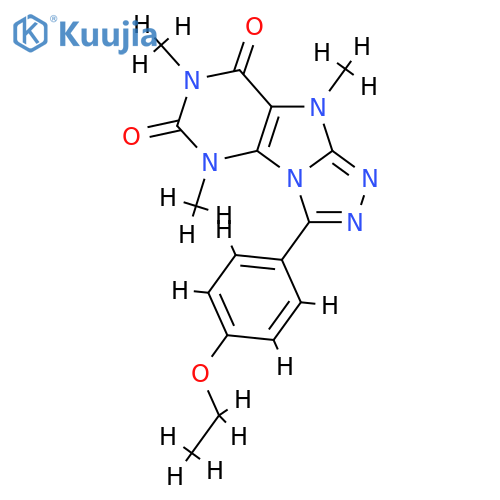 3-(4-ethoxyphenyl)-5,7,9-trimethyl-5H,6H,7H,8H,9H-1,2,4triazolo3,4-hpurine-6,8-dione structure