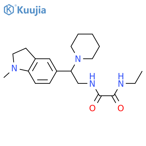 N-ethyl-N'-2-(1-methyl-2,3-dihydro-1H-indol-5-yl)-2-(piperidin-1-yl)ethylethanediamide structure
