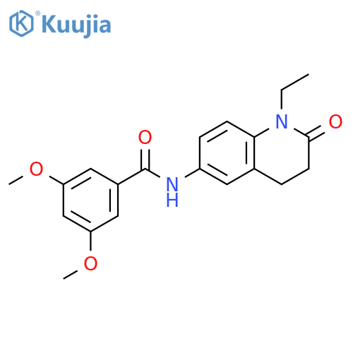 N-(1-ethyl-2-oxo-1,2,3,4-tetrahydroquinolin-6-yl)-3,5-dimethoxybenzamide structure