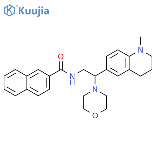 N-2-(1-methyl-1,2,3,4-tetrahydroquinolin-6-yl)-2-(morpholin-4-yl)ethylnaphthalene-2-carboxamide structure