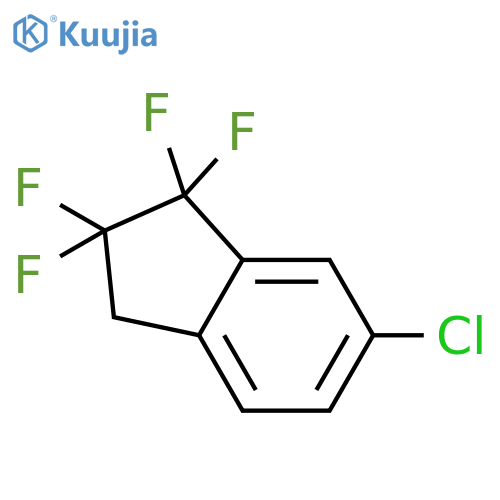 1H-Indene, 6-chloro-1,1,2,2-tetrafluoro-2,3-dihydro- structure