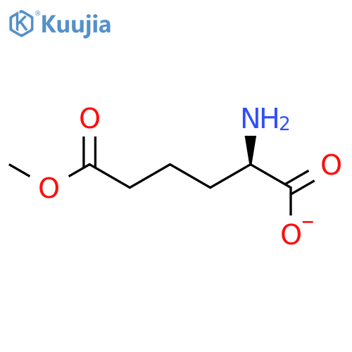 Hexanedioic acid, 2-amino-, 6-methyl ester, (R)- structure