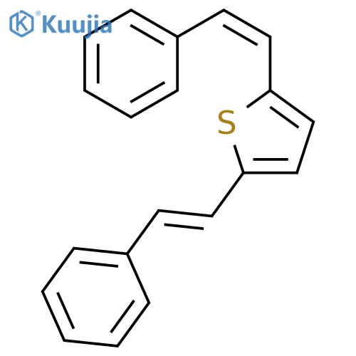 Thiophene, 2-[(1E)-2-phenylethenyl]-5-[(1Z)-2-phenylethenyl]- structure