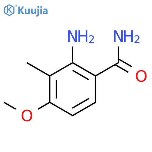 Benzamide, 2-amino-4-methoxy-3-methyl- structure
