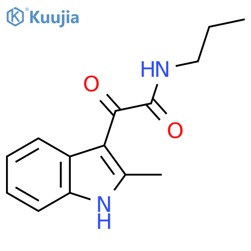 2-(2-methyl-1H-indol-3-yl)-2-oxo-N-propylacetamide structure