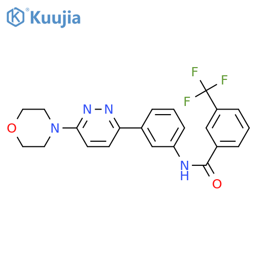 N-{3-6-(morpholin-4-yl)pyridazin-3-ylphenyl}-3-(trifluoromethyl)benzamide structure