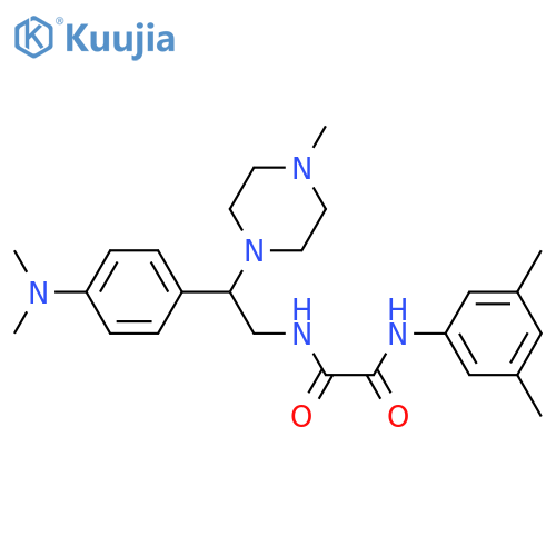N'-{2-4-(dimethylamino)phenyl-2-(4-methylpiperazin-1-yl)ethyl}-N-(3,5-dimethylphenyl)ethanediamide structure